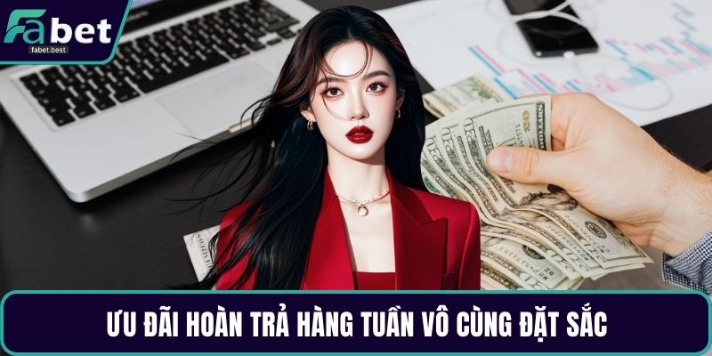 Ưu đãi hoàn trả hàng tuần vô cùng đặt sắc